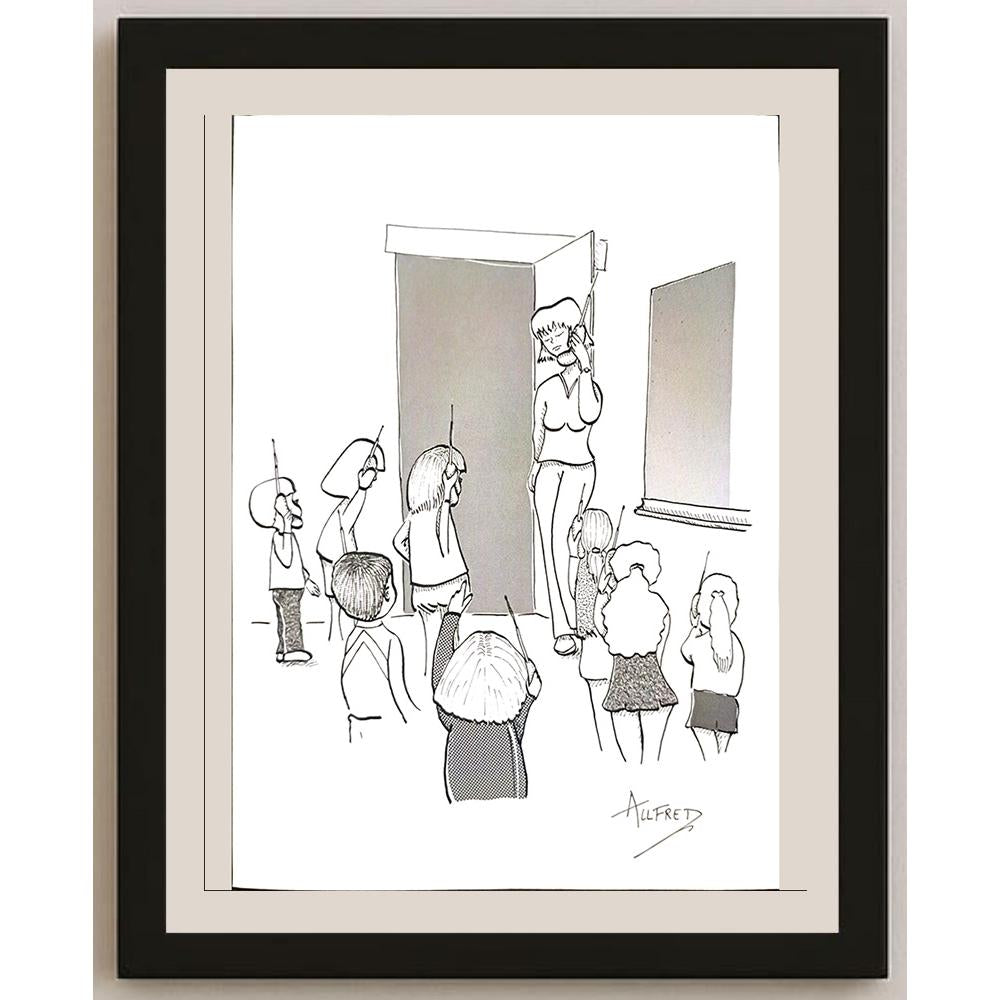 Dhoop Freddy 29x21cm Orijinal Karikatür BOD03461