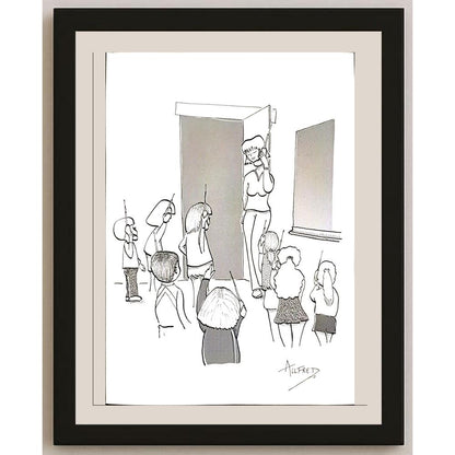 Dhoop Freddy 29x21cm Orijinal Karikatür BOD03461