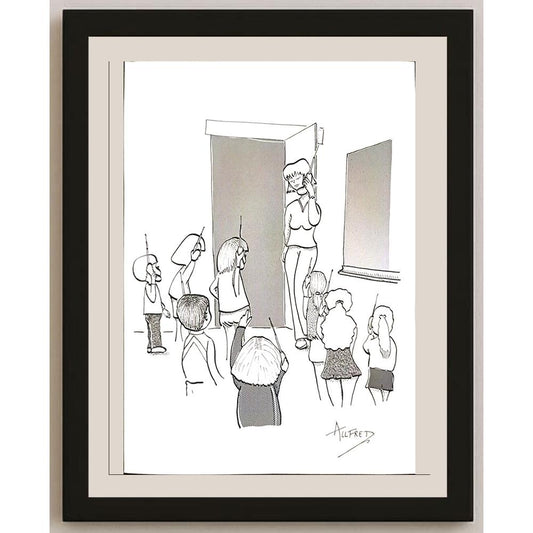 Dhoop Freddy 29x21cm Orijinal Karikatür BOD03461