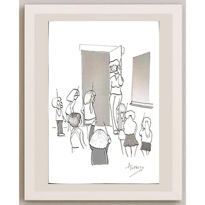Dhoop Freddy 29x21cm Orijinal Karikatür BOD03461
