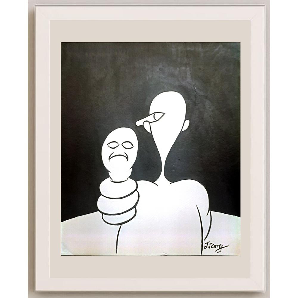 Jiang Lidong 29x21cm Orijinal Karikatür BOD03468