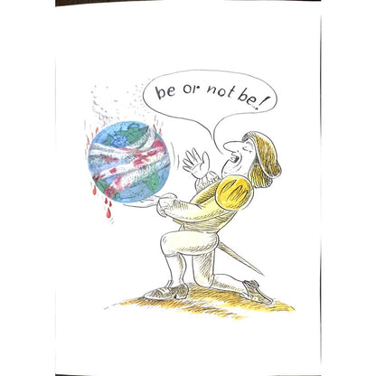 Wolfgang Schlegel 35x25cm Orijinal Karikatür BOD03470