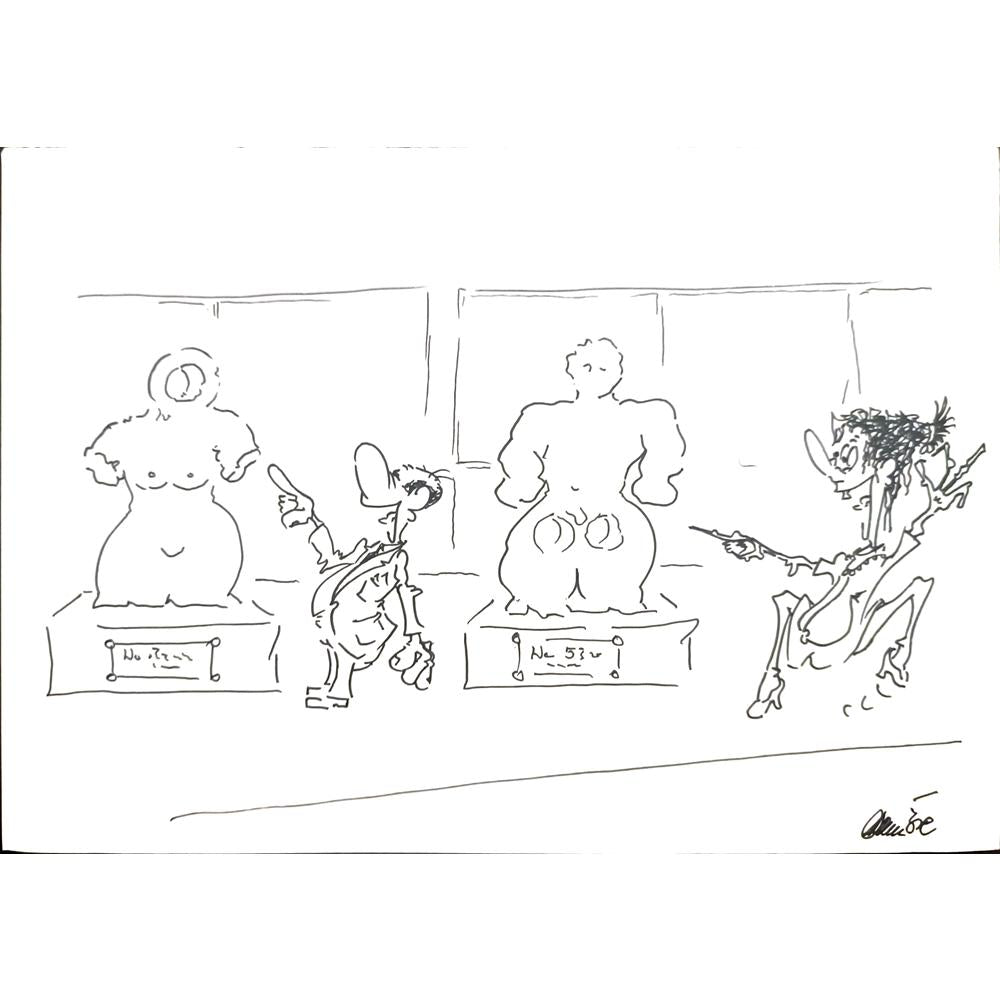 Branko Prehuzic 29x21cm Orijinal Karikatür BOD03477