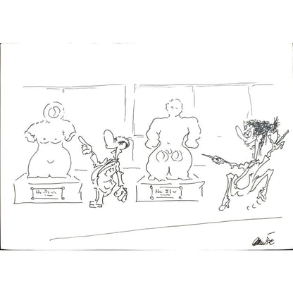 Branko Prehuzic 29x21cm Orijinal Karikatür BOD03477