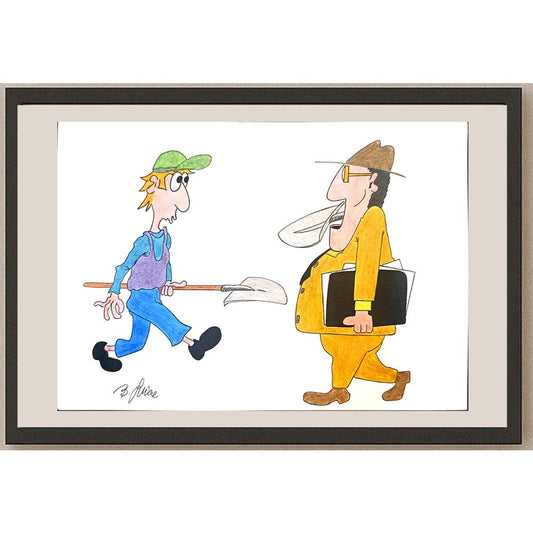 Bojan Grlica 29x21cm Orijinal Karikatür BOD03484