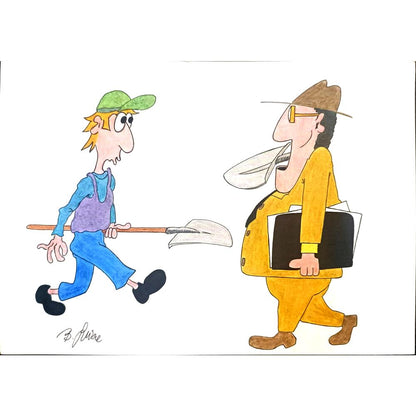 Bojan Grlica 29x21cm Orijinal Karikatür BOD03484