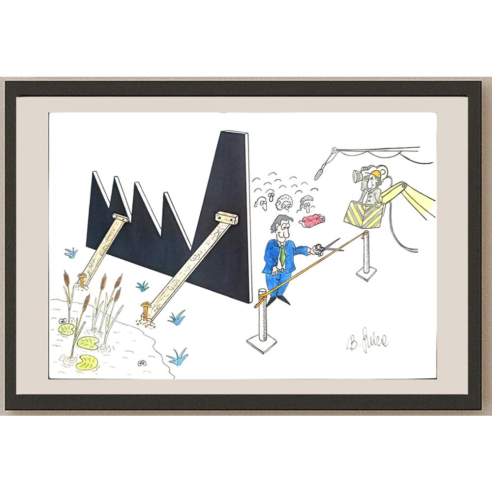 Bojan Grlica 29x21cm Orijinal Karikatür BOD03485