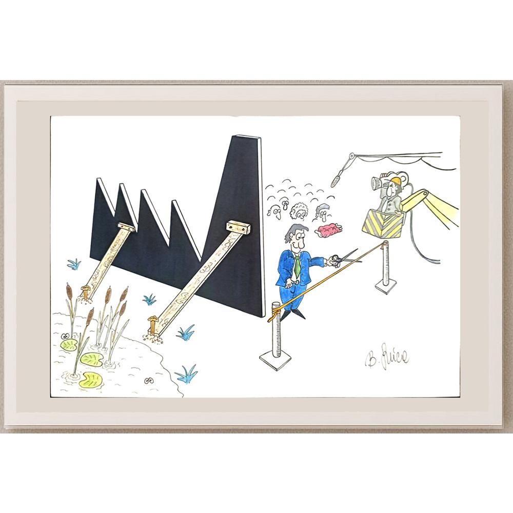 Bojan Grlica 29x21cm Orijinal Karikatür BOD03485