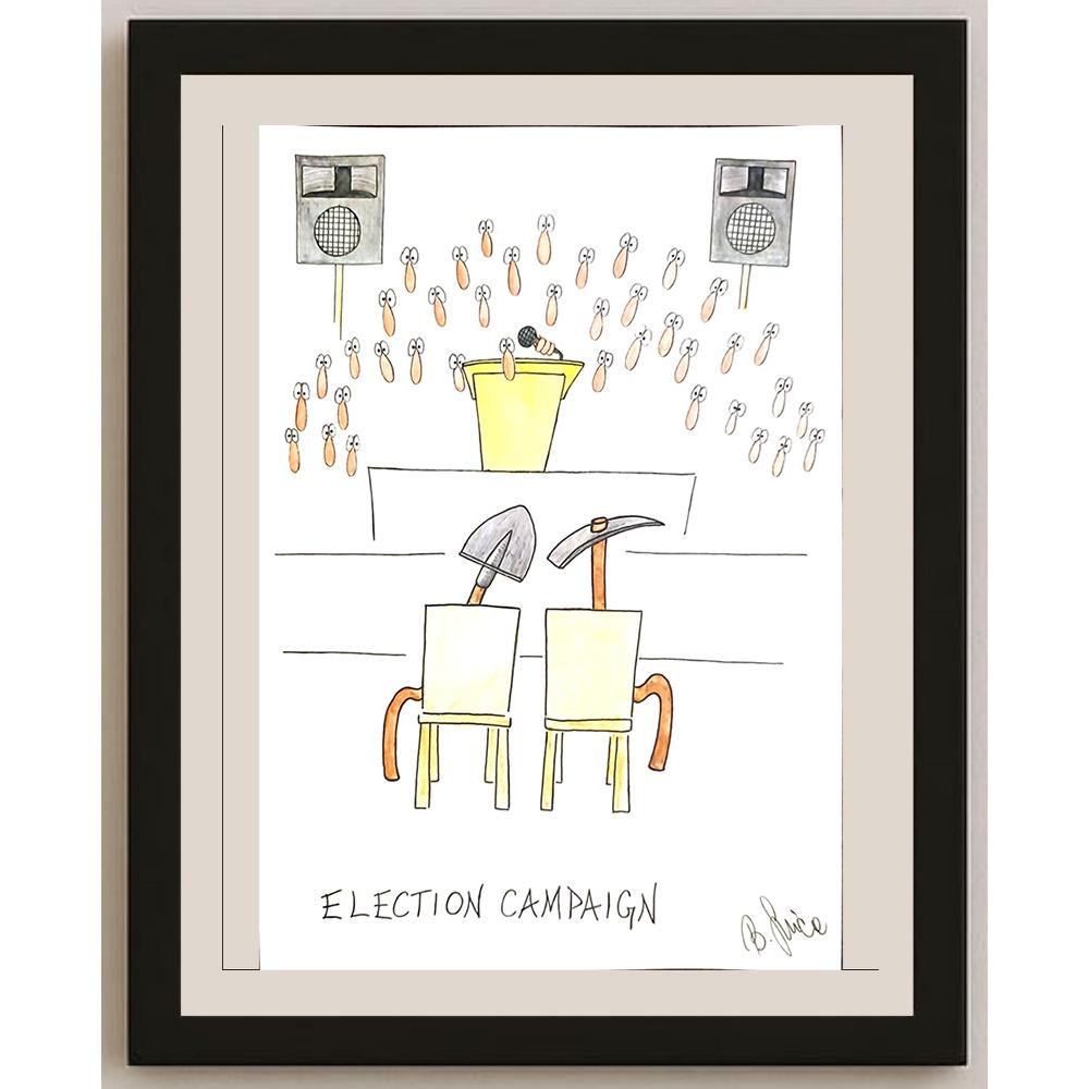 Bojan Grlica 29x21cm Orijinal Karikatür BOD03486