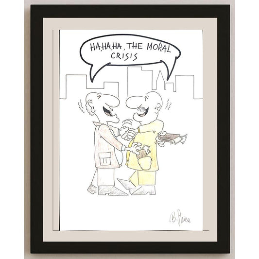 Bojan Grlica 29x21cm Orijinal Karikatür BOD03487