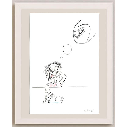 Michael Tetievski 29x21cm Orijinal Karikatür BOD03496