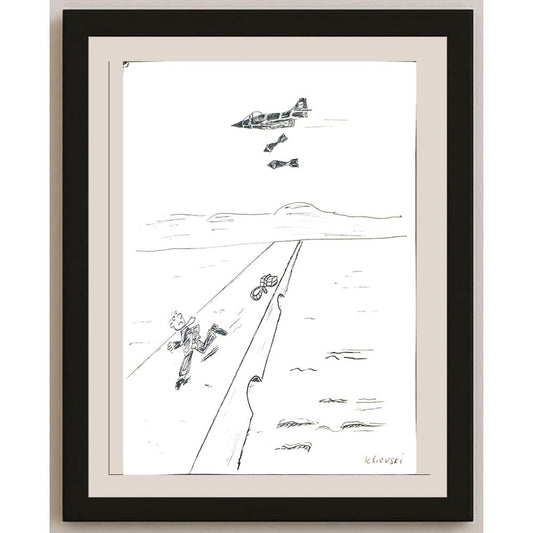 Michael Tetievski 29x21cm Orijinal Karikatür BOD03497