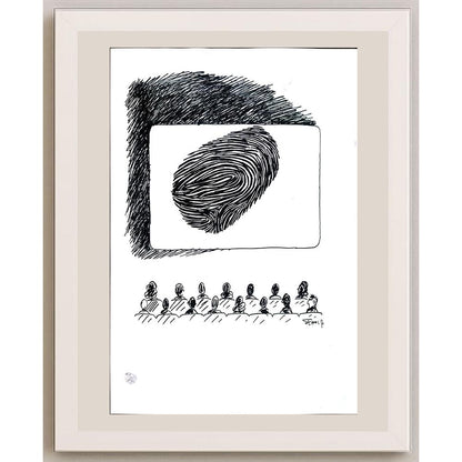 Şenol Bezci 50x35cm Orijinal Karikatür BOD03501