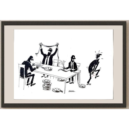 Eray Özbek 50x35cm Orijinal Karikatür BOD03502