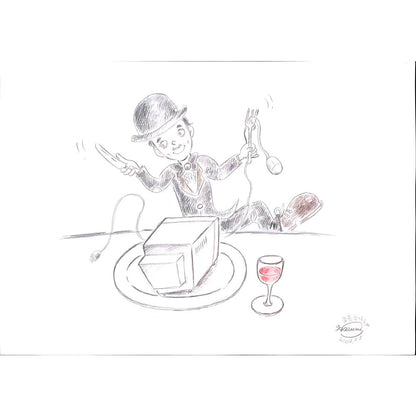 Harumi Imahase 50x35cm Orijinal Karikatür BOD03504