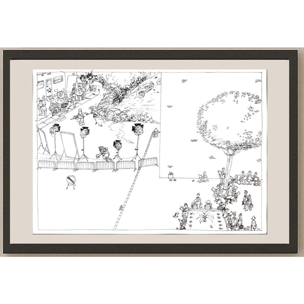 Eduardo Ferreria Grosso 50x35cm Orijinal Karikatür BOD03505
