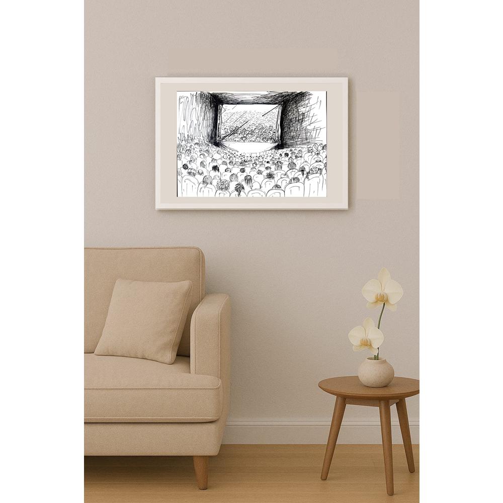 Çiğdem Renkligül 50x35cm Orijinal Karikatür BOD03506