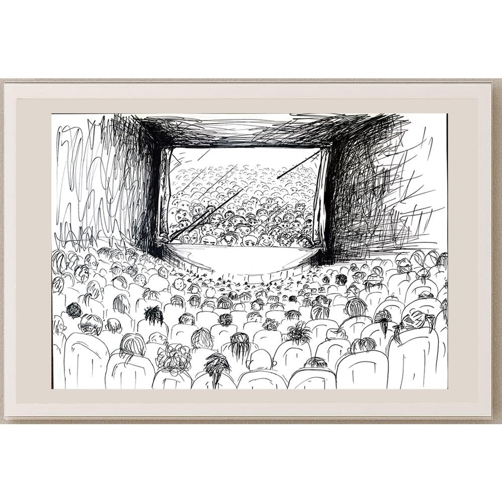 Çiğdem Renkligül 50x35cm Orijinal Karikatür BOD03506