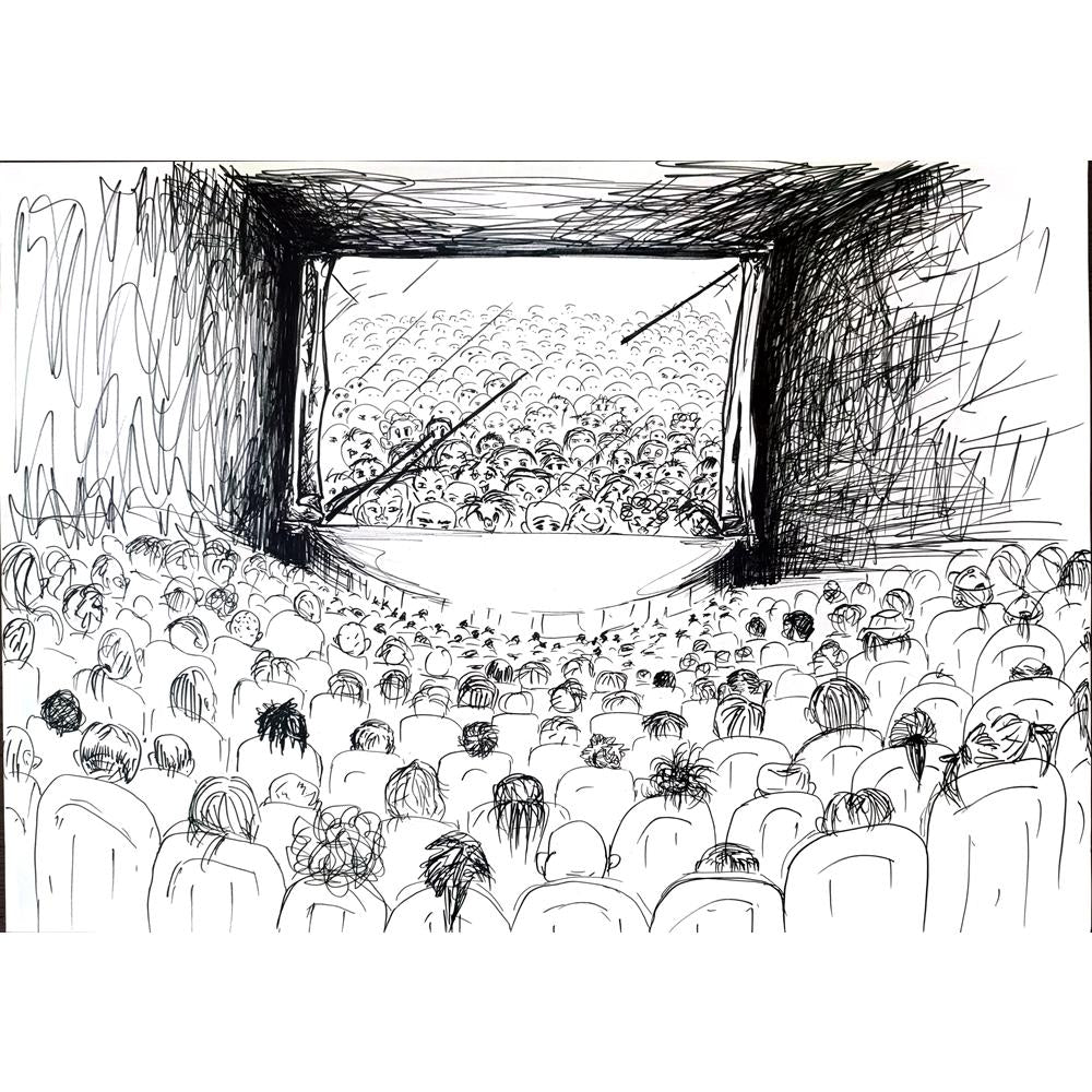 Çiğdem Renkligül 50x35cm Orijinal Karikatür BOD03506