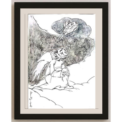 Kiyarash Zandi 50x35cm Orijinal Karikatür BOD03512