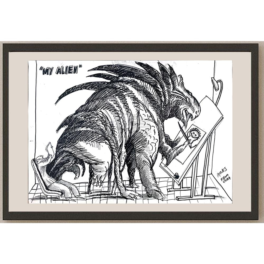 Ares 50x35cm Orijinal Karikatür BOD03513