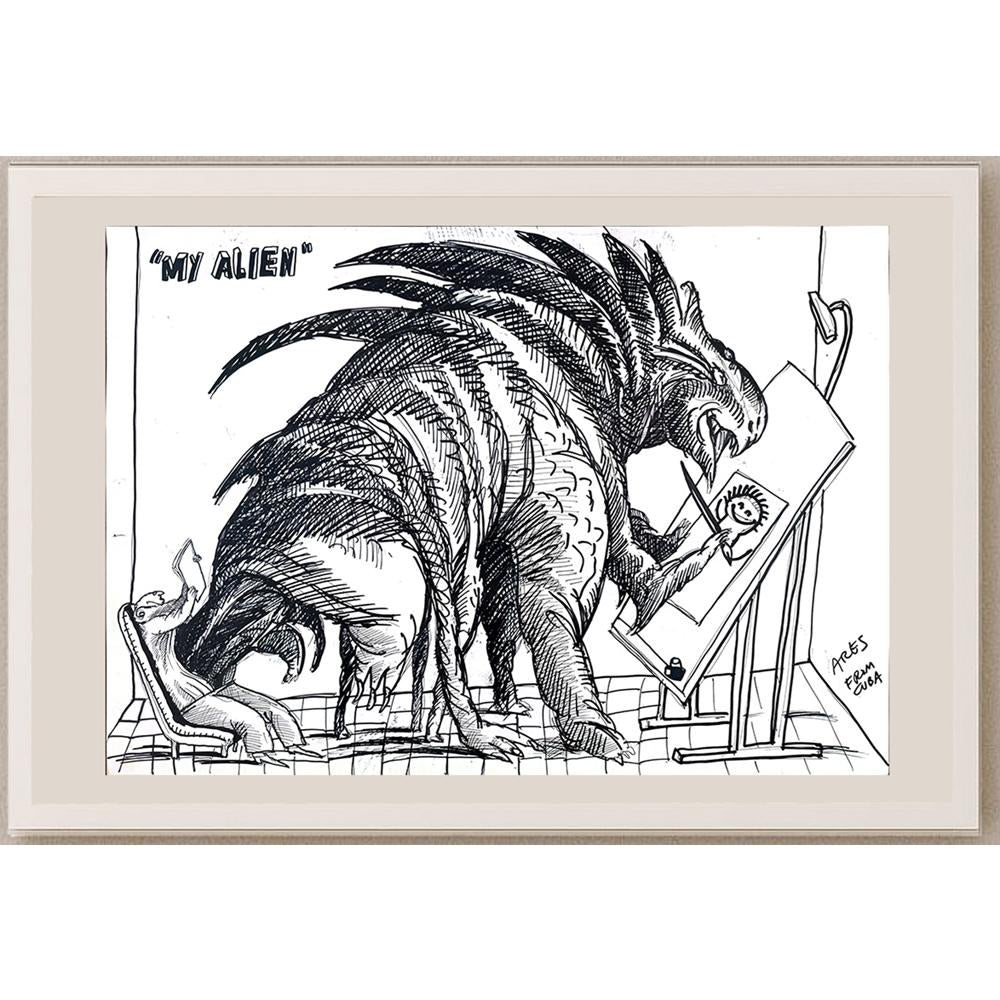 Ares 50x35cm Orijinal Karikatür BOD03513