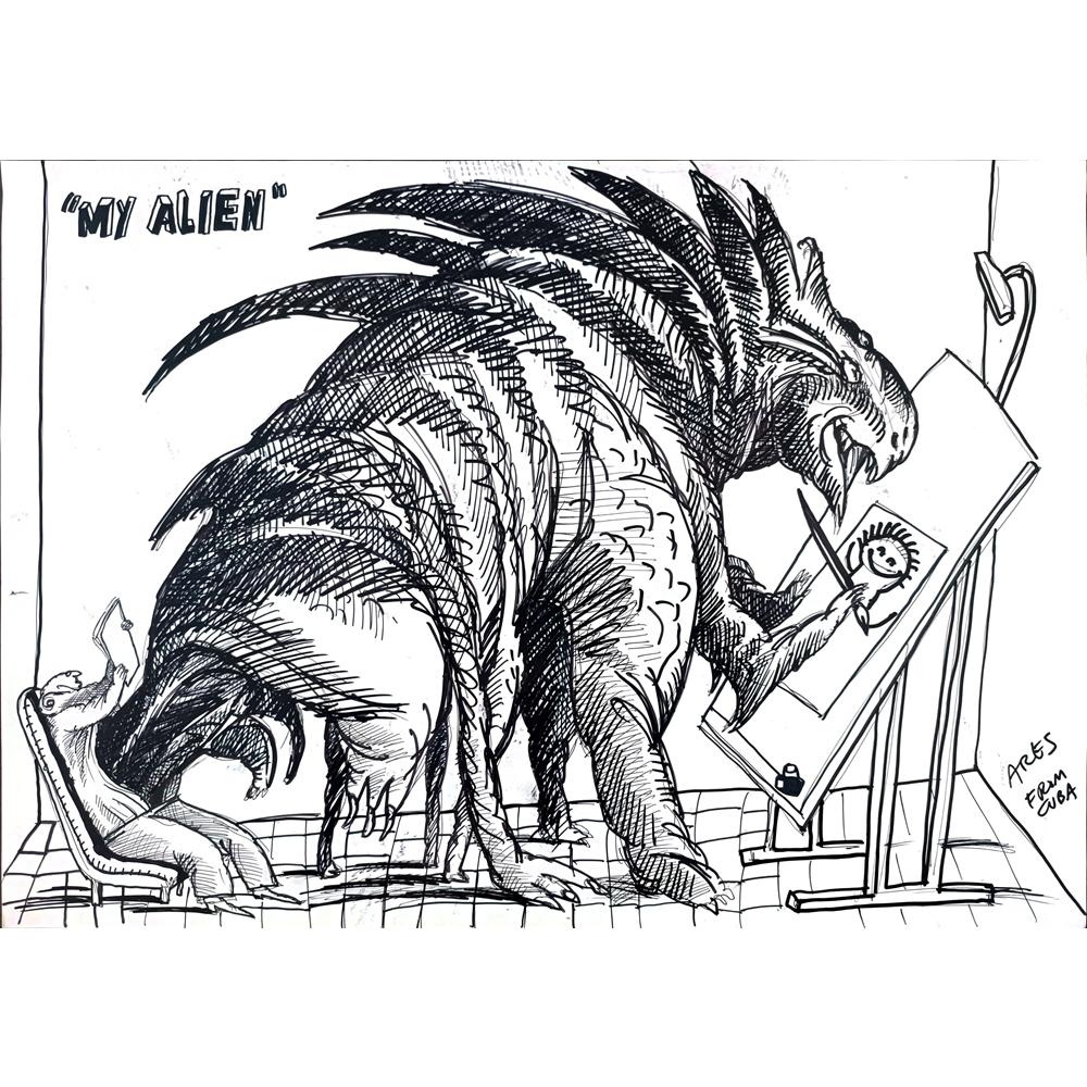 Ares 50x35cm Orijinal Karikatür BOD03513