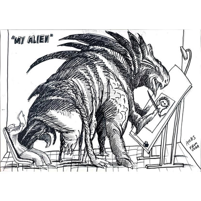 Ares 50x35cm Orijinal Karikatür BOD03513