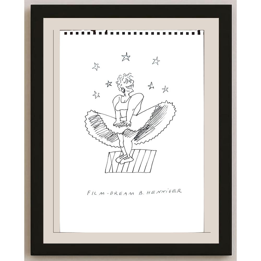 Henniger 29x21cm Orijinal Karikatür BOD03514