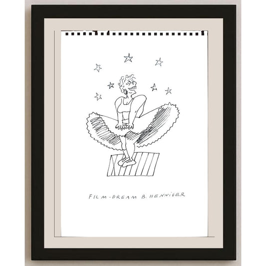 Henniger 29x21cm Orijinal Karikatür BOD03514