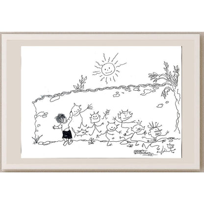 Selma Emiroğlu 50x35cm Orijinal Karikatür BOD03519