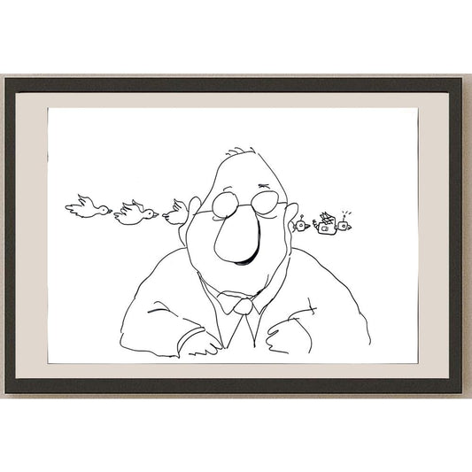 Unknown 50x35cm Orijinal Karikatür BOD03520