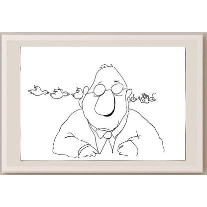 Unknown 50x35cm Orijinal Karikatür BOD03520