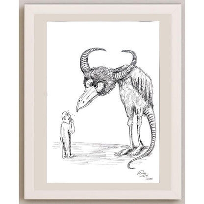 Mustafa Tozaki 50x35cm Orijinal Karikatür BOD03522