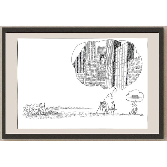 Arvid Andreassen Askehaugveien 50x35cm Orijinal Karikatür BOD03524