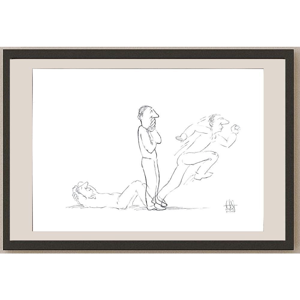 Tan Oral 43x30cm Orijinal Karikatür BOD03527