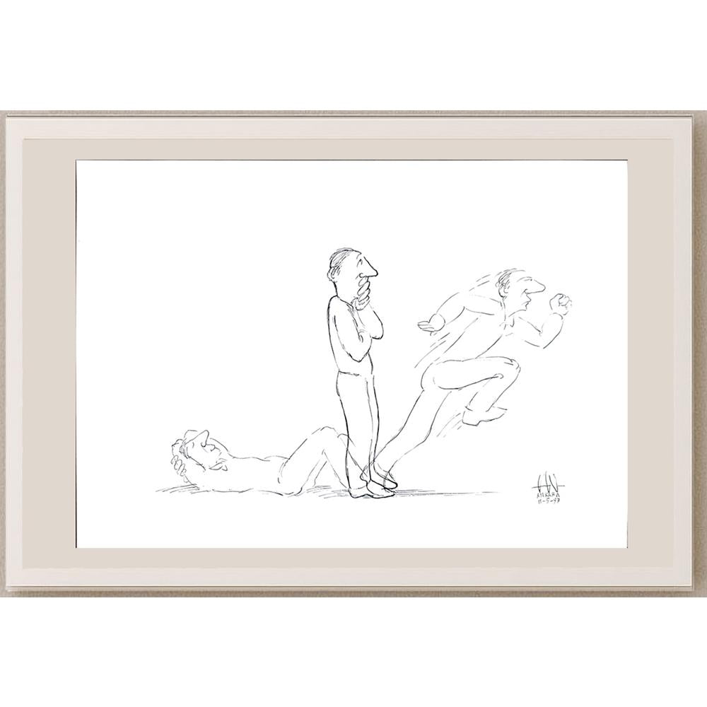 Tan Oral 43x30cm Orijinal Karikatür BOD03527