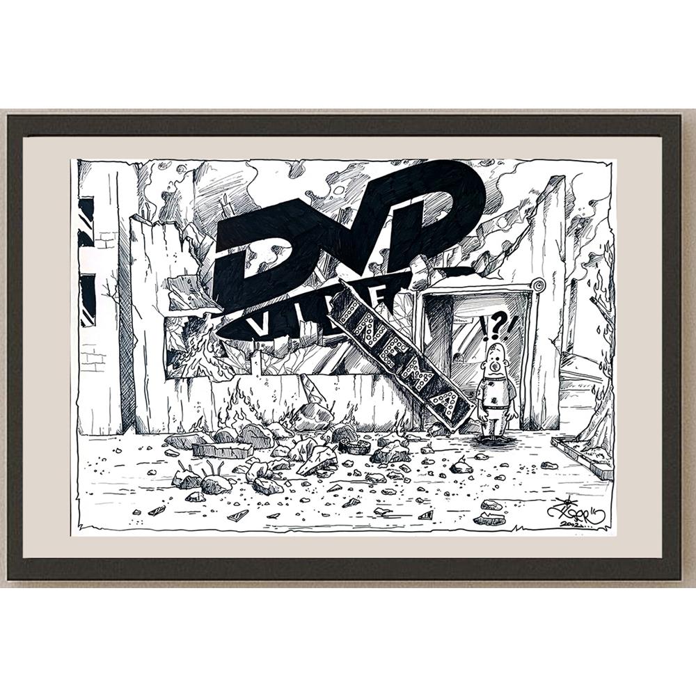 İlker Çelen 50x35cm Orijinal Karikatür BOD03533