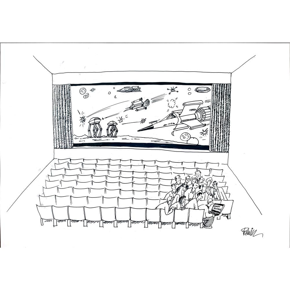Roger Penwill 50x35cm Orijinal Karikatür BOD03536