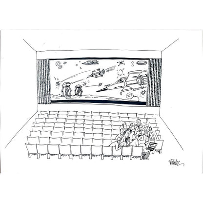 Roger Penwill 50x35cm Orijinal Karikatür BOD03536