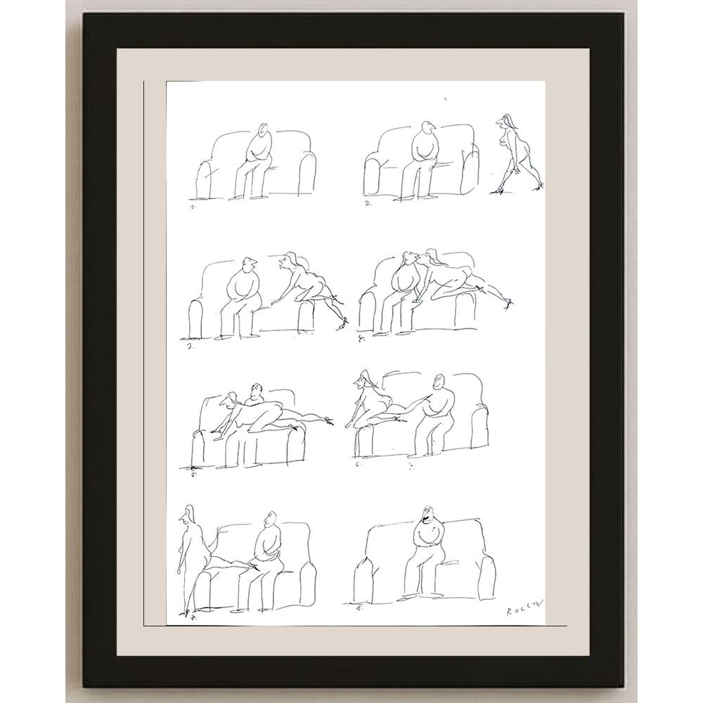 Roccow 50x35cm Orijinal Karikatür BOD03538
