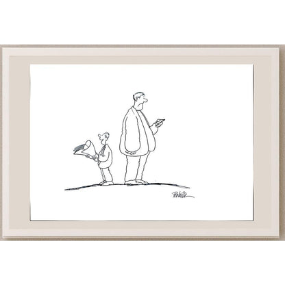 Roger Penwill 50x35cm Orijinal Karikatür BOD03539