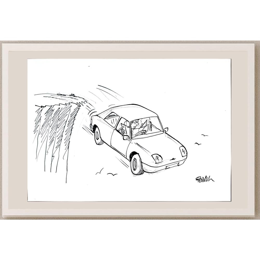 Roger Penwill 50x35cm Orijinal Karikatür BOD03541