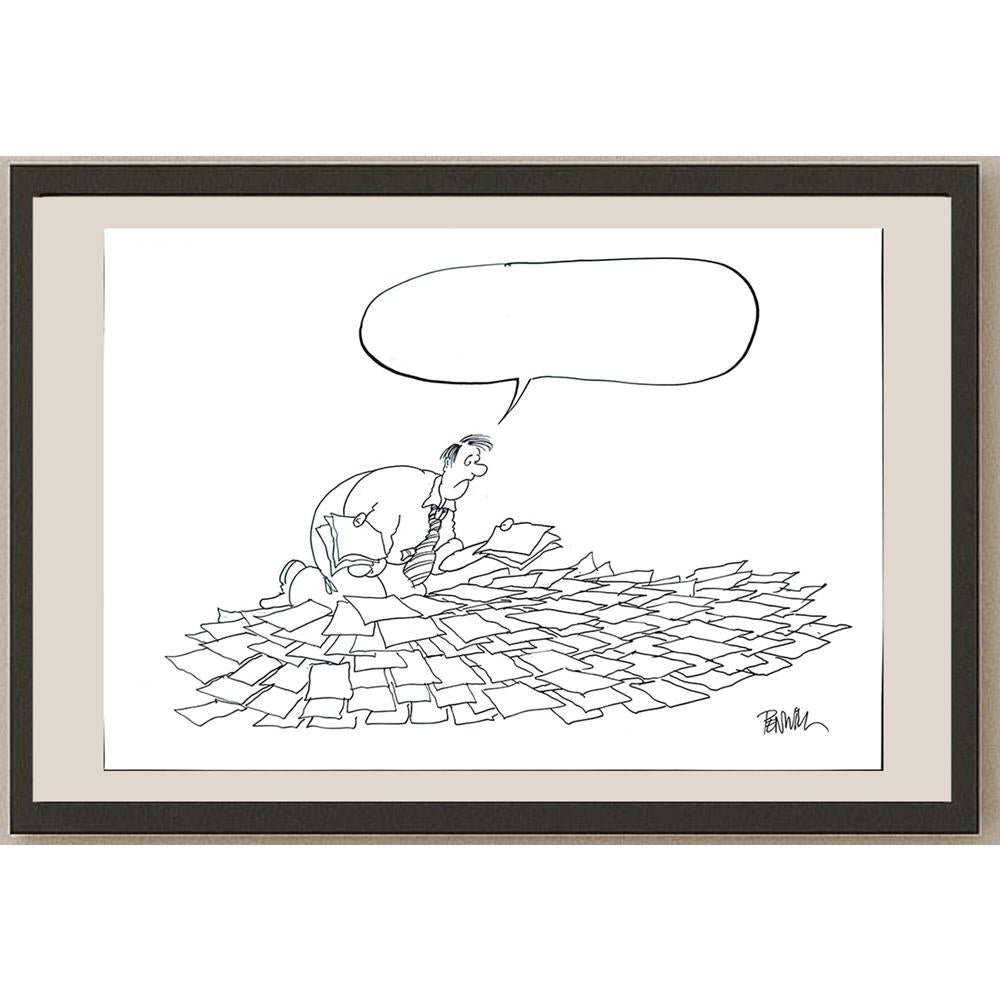 Roger Penwill 50x35cm Orijinal Karikatür BOD03543