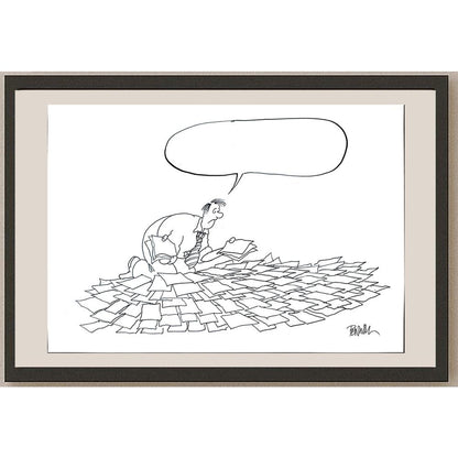 Roger Penwill 50x35cm Orijinal Karikatür BOD03543