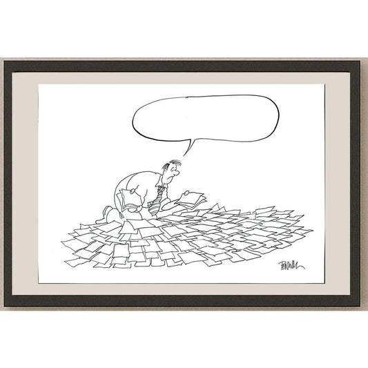 Roger Penwill 50x35cm Orijinal Karikatür BOD03543