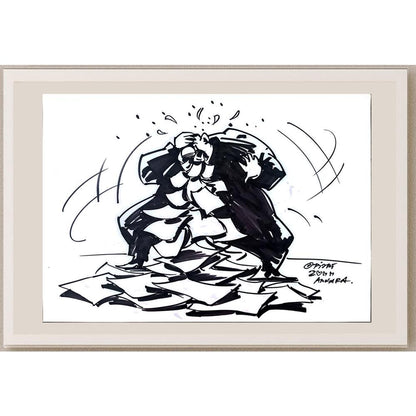 Pijpi 50x35cm Orijinal Karikatür BOD03544