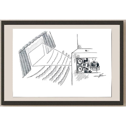 Atila Özer 50x35cm Orijinal Karikatür BOD03546
