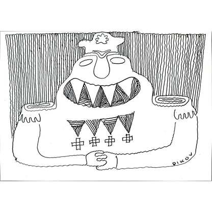 Dikov 50x35cm Orijinal Karikatür BOD03547