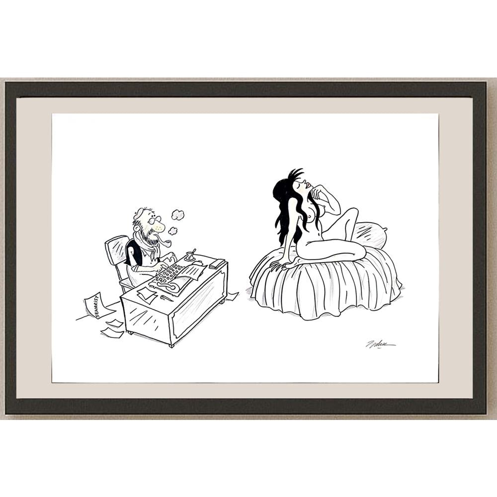Ali Bulca 50x35cm Orijinal Karikatür BOD03548